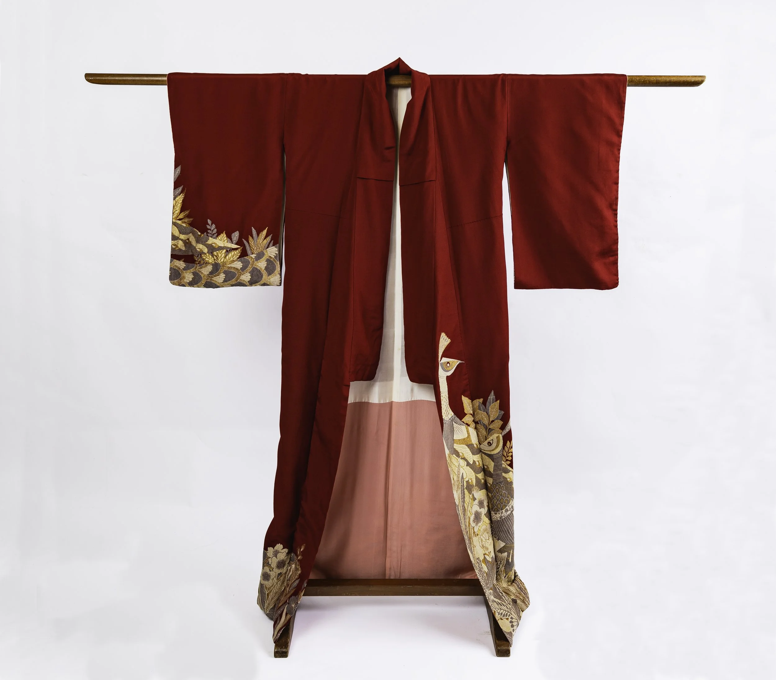 Imperial Peacock Vintage Long Kimono — ADORN ME TREASURES